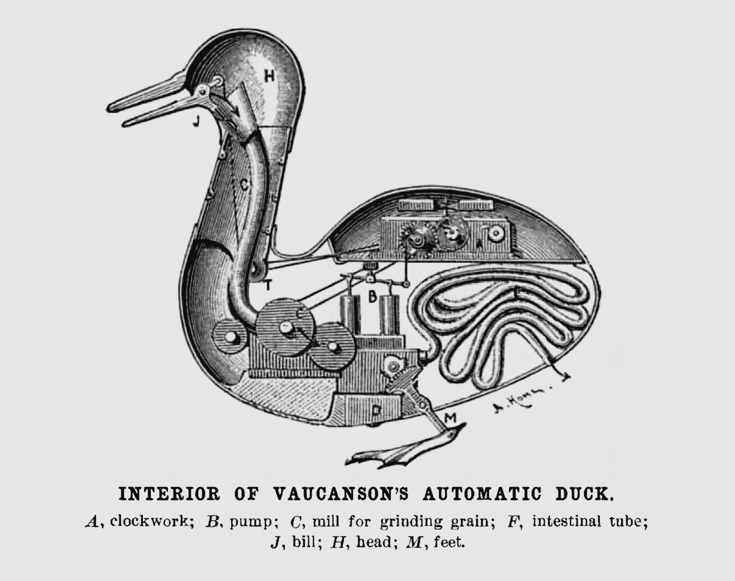 Vaucanson’s automatic duck.